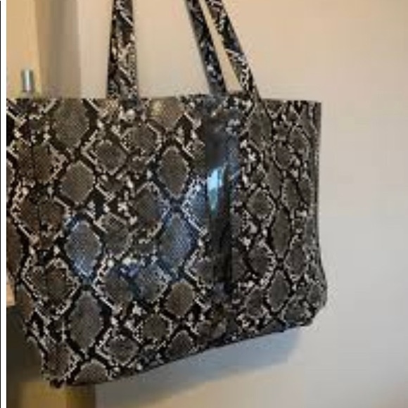 Zara Snake Skin Tote - Picture 2 of 5